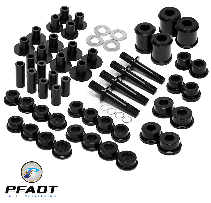 Pfadt  / aFe Control C6 Z06 Corvette Control Arm Kit - Poly/Aluminum Sleeves